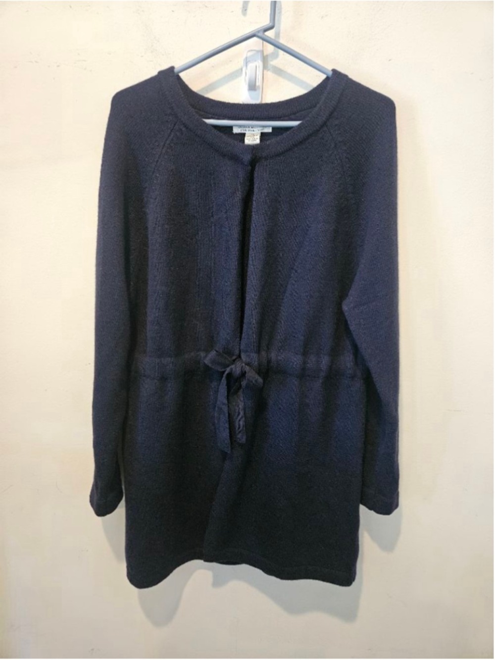 Women's Susan Bristol NWT Navy Merino Wool Cardigan XL - Picture 2 of 11